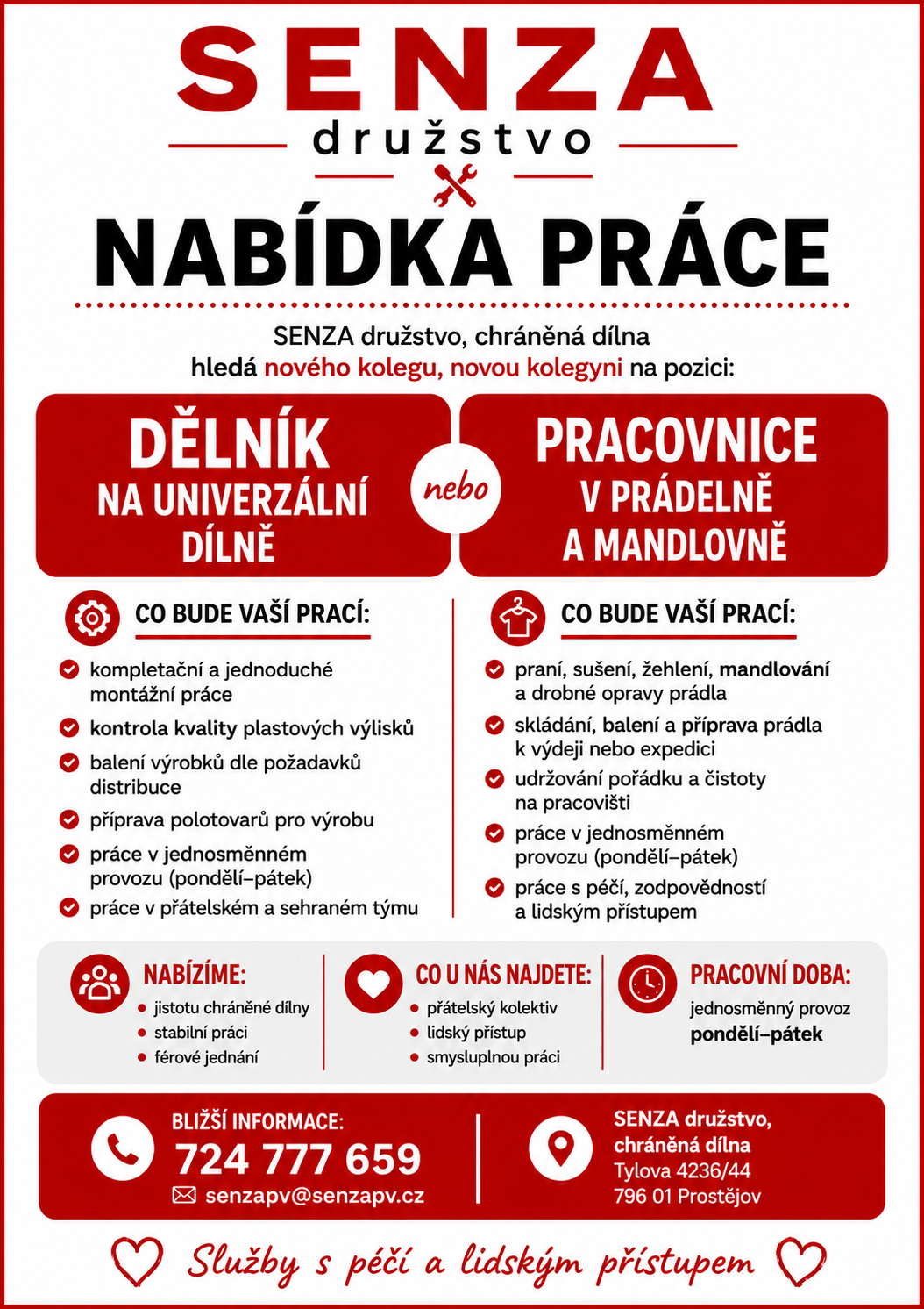 nabídka práce